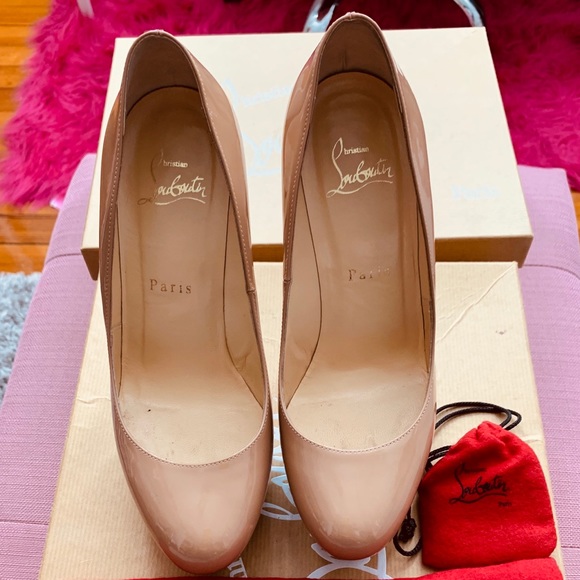 Authentic Christian Louboutin Nude heels sz 6/36 - Picture 1 of 12